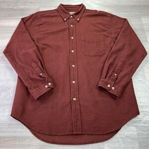 The Territory Ahead Shirt Mens Large Red Check Long Sleeve Button Up Casual